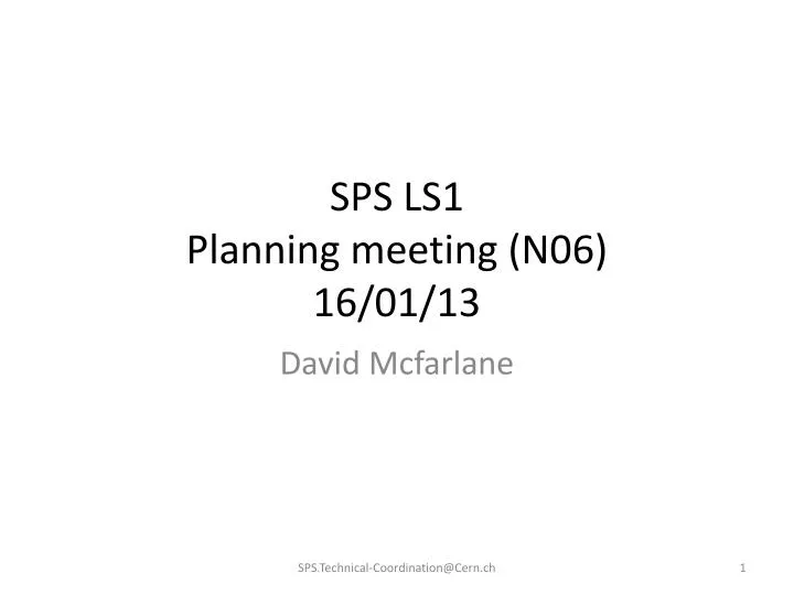 sps ls1 planning meeting n06 16 01 13