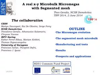 A real x-y Microbulk Micromegas with Segmented mesh