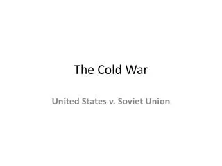 The Cold War