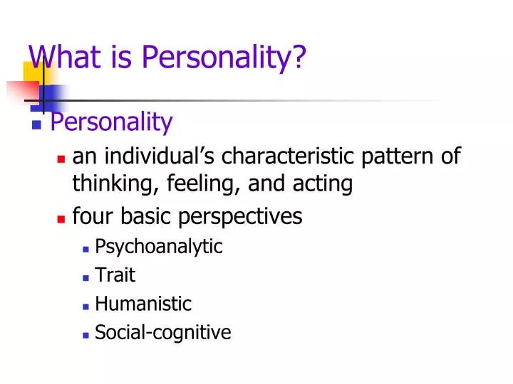 what is personality