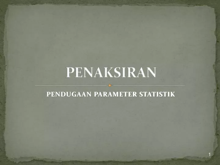 penaksiran