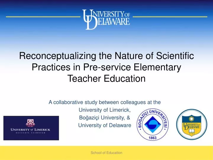 reconceptualizing the nature of scientific practices in pre service elementary teacher education