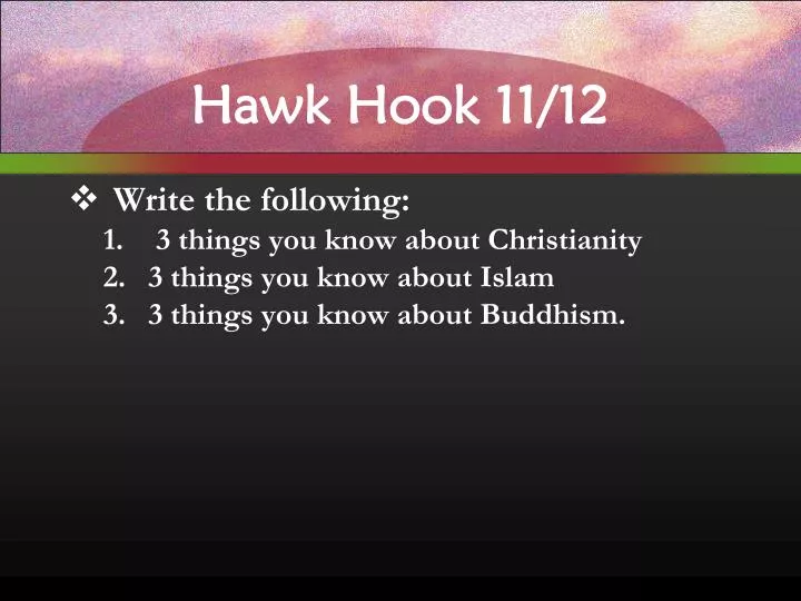 hawk hook 11 12