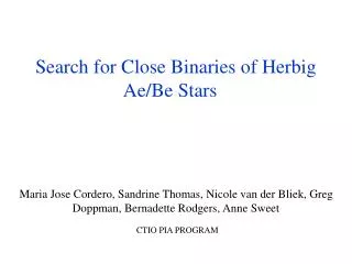 Search for Close Binaries of Herbig Ae/Be Stars
