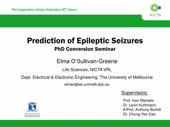 prediction of epileptic seizures phd conversion seminar