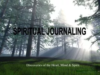 SPIRITUAL JOURNALING