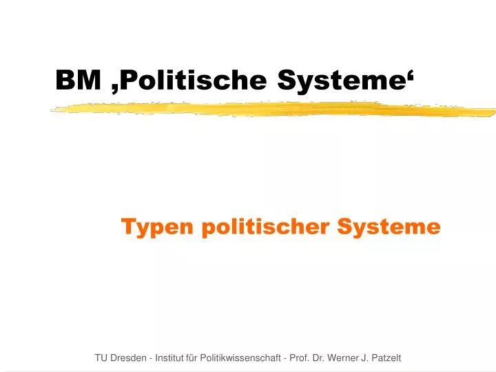 bm politische systeme