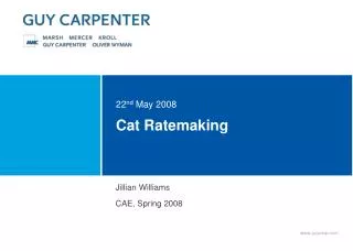 Cat Ratemaking