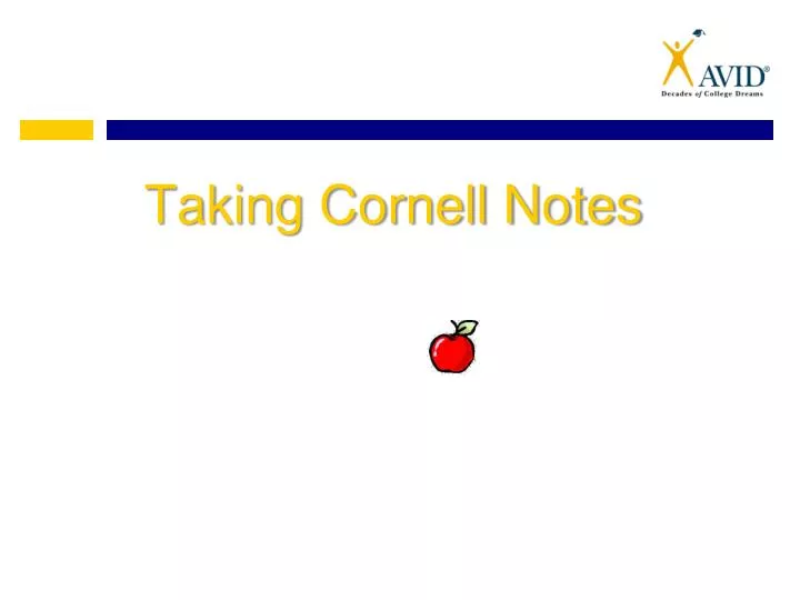 taking cornell notes