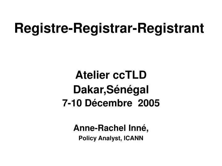 registre registrar registrant