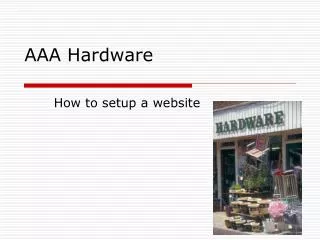 AAA Hardware