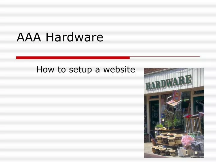 aaa hardware