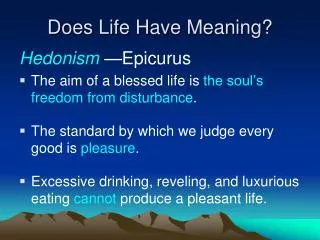 Does Life Have Meaning?