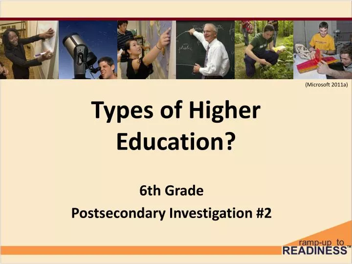 types of higher education