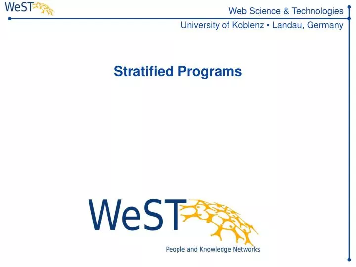 stratified programs