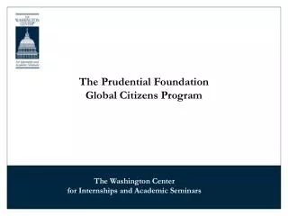 The Prudential Foundation Global Citizens Program