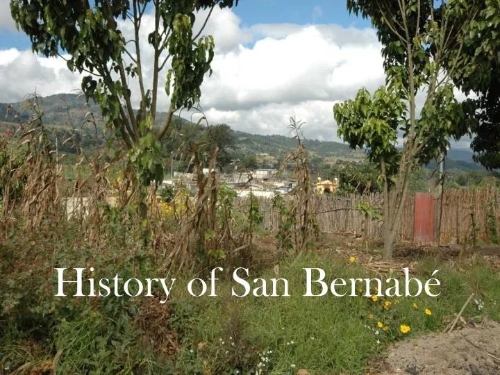history of san bernab