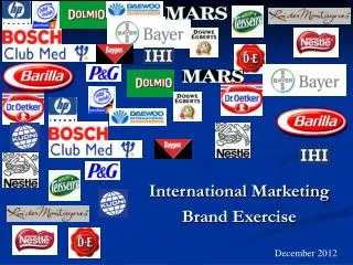International Marketing Brand Exercise