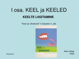 i osa keel ja keeled