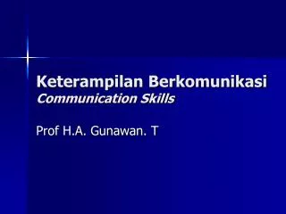 keterampilan berkomunikasi communication skills