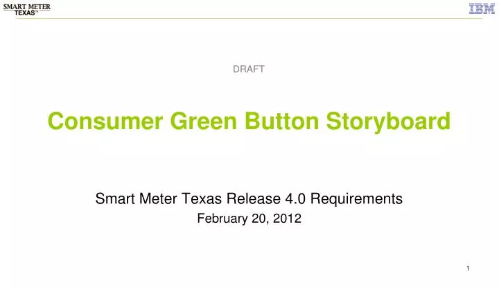 consumer green button storyboard