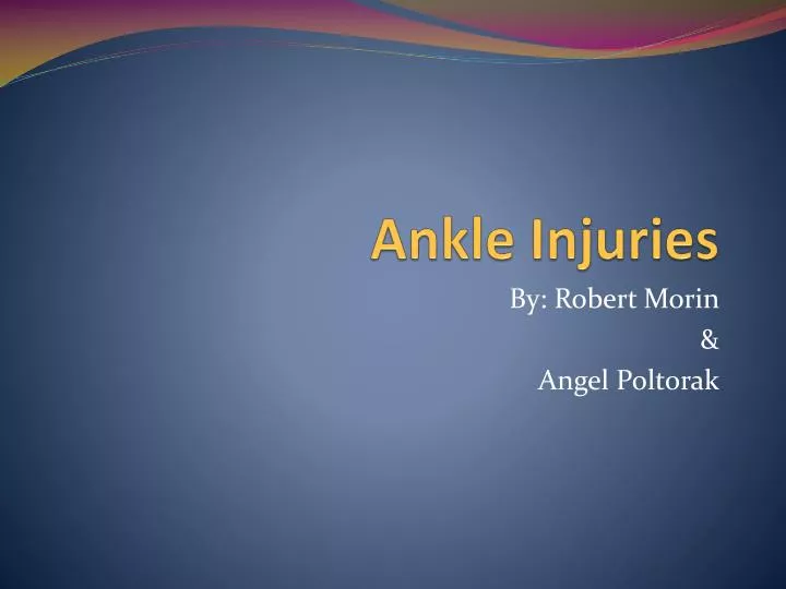 ankle injuries