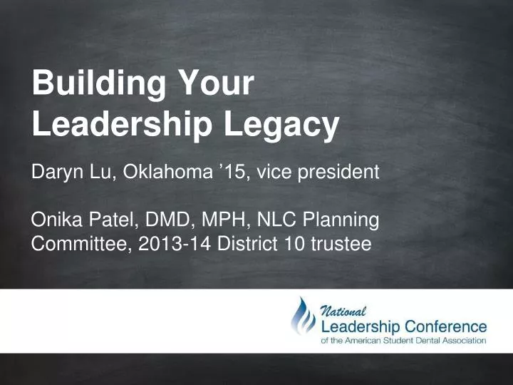 building your leadership legacy