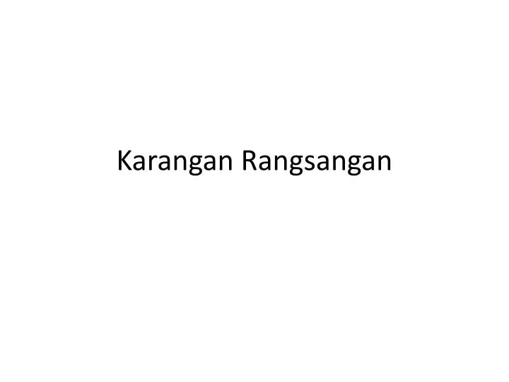 karangan r angsangan