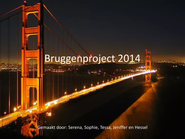 bruggenproject 2014