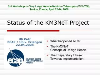 Status of the KM3NeT Project