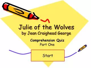 Julie of the Wolves by Jean Craighead George