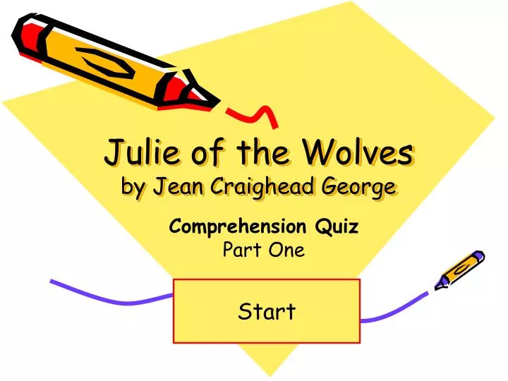 julie of the wolves by jean craighead george