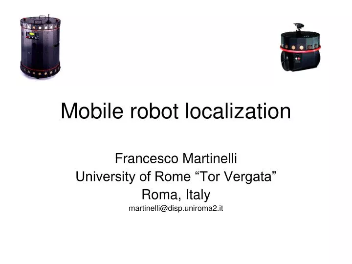 mobile robot localization