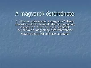 a magyarok st rt nete