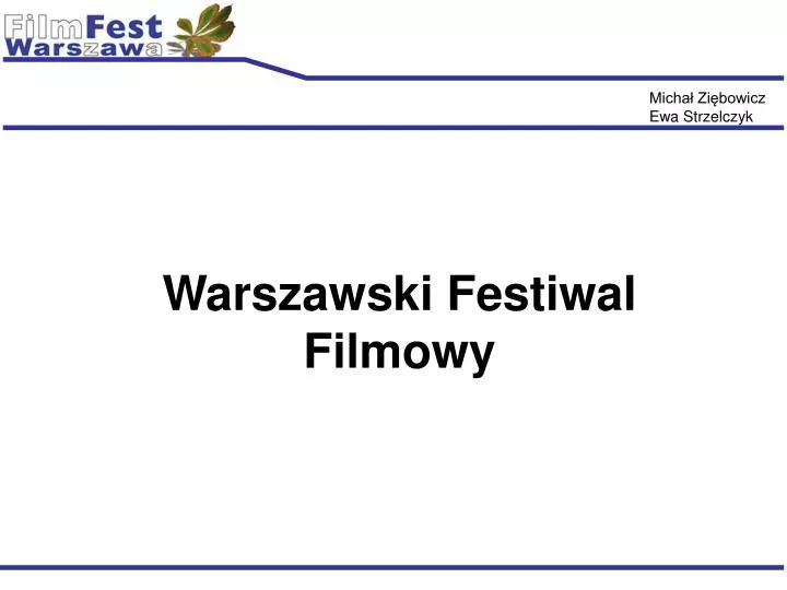 warszawski festiwal filmowy