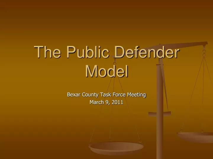 the public defender model