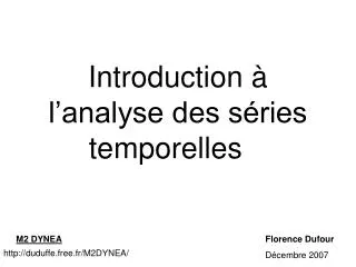 introduction l analyse des s ries temporelles