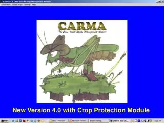 New Version 4.0 with Crop Protection Module
