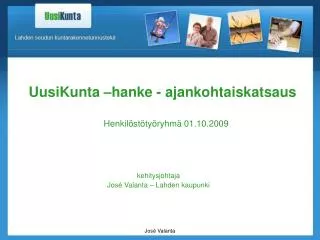 uusikunta hanke ajankohtaiskatsaus