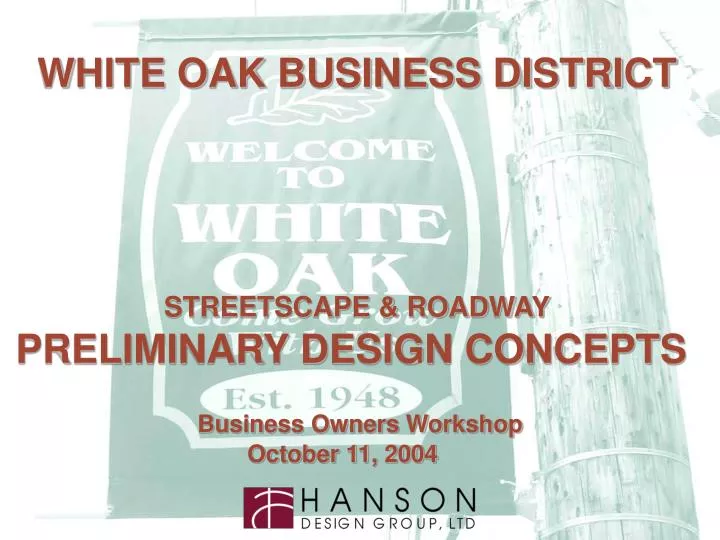 white oak business district