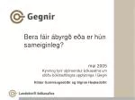 Bera fáir ábyrgð eða er hún sameiginleg? - slide 1