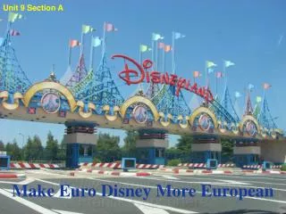 Make Euro Disney More European
