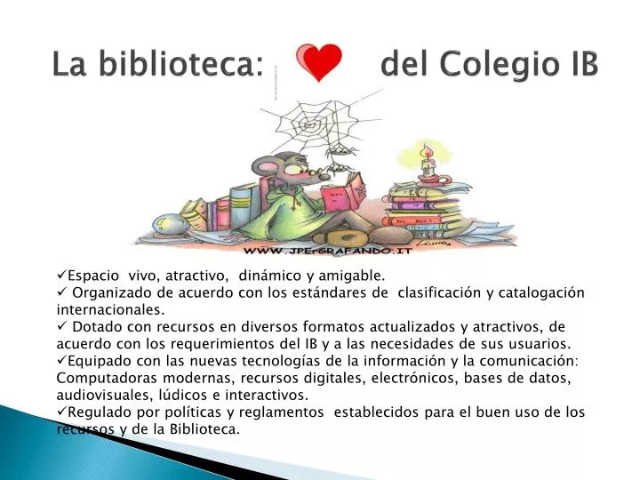 la biblioteca del colegio ib