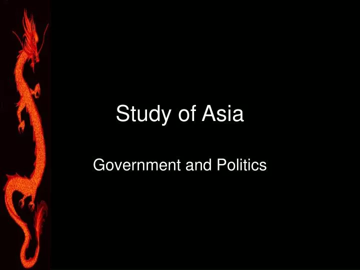 study of asia