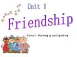 Friendship - slide 1