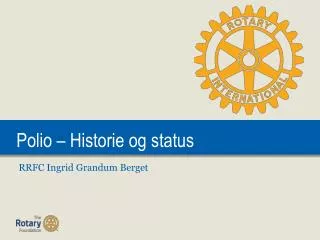 polio historie og status
