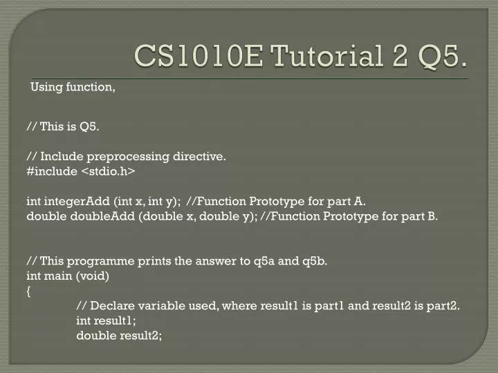 cs1010e tutorial 2 q5