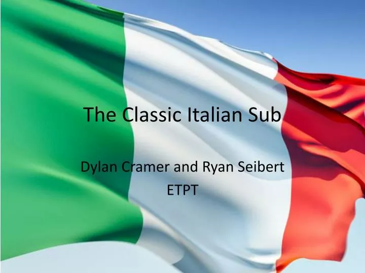 the classic italian sub
