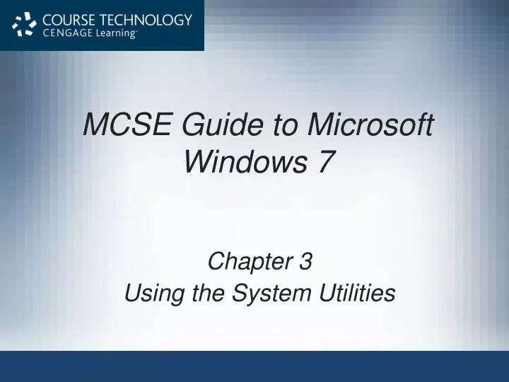 mcse guide to microsoft windows 7