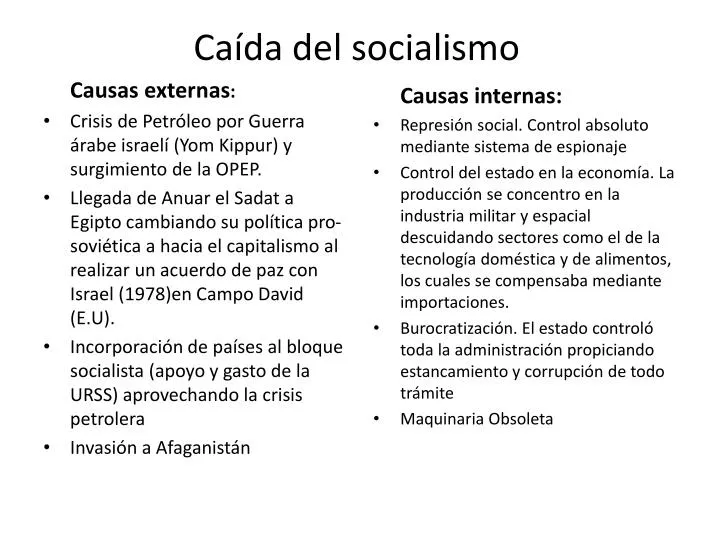 ca da del socialismo